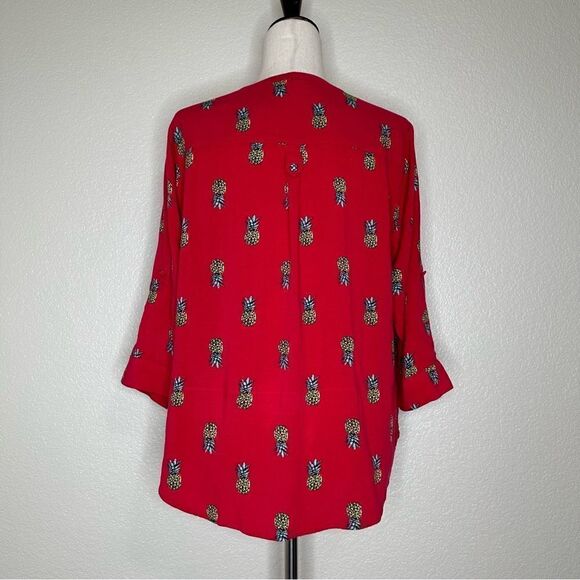 Torrid Harper Pineapple Print Pullover Top - Picture 7 of 13